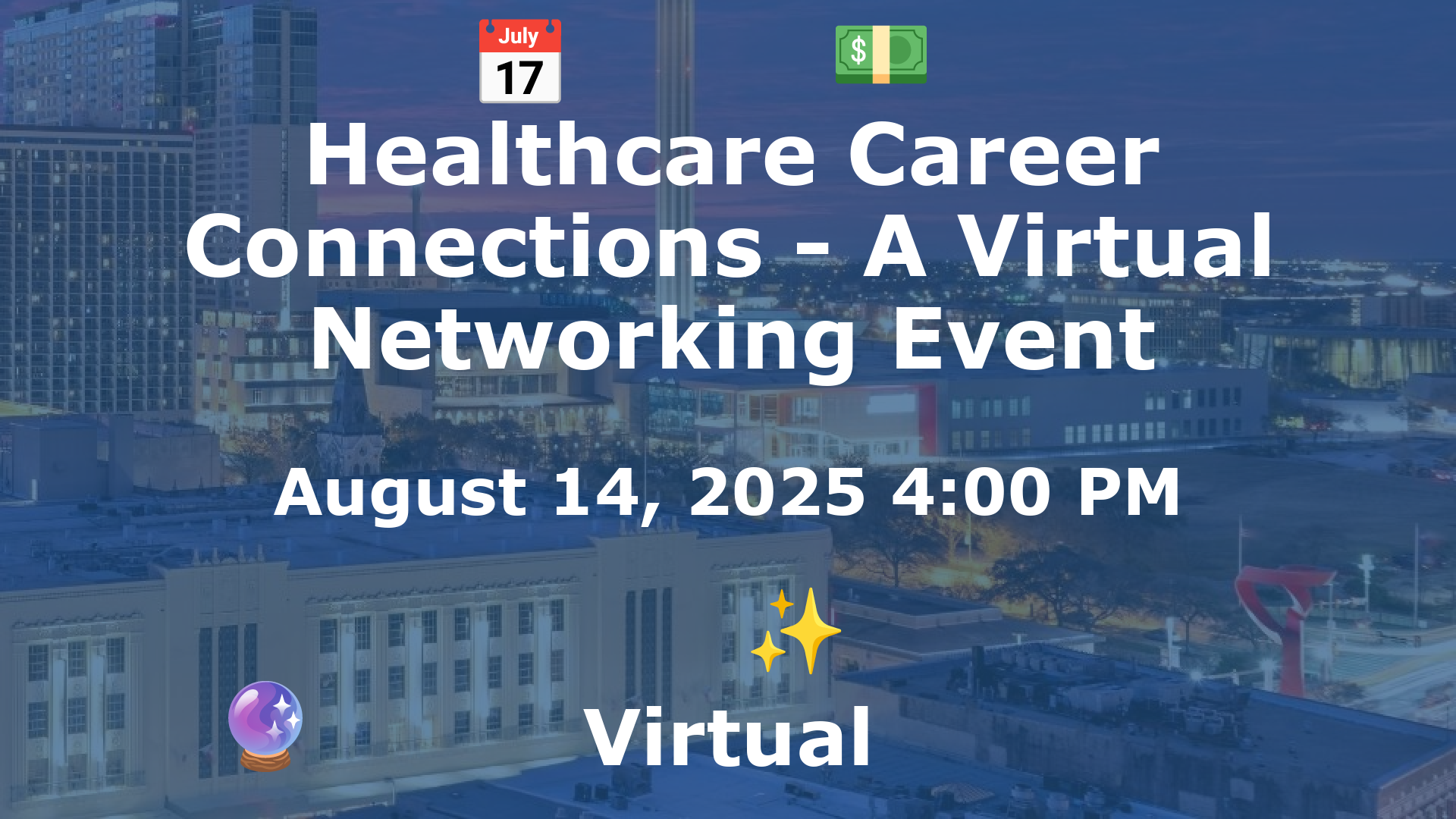 Healthcare Career Connections - A Virtual Networking Event event image